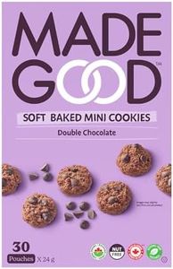 MadeGood Soft Baked Cookies, Double Chocolate, 24g (30 Packs) Gluten Free Snacks
