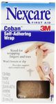 3M Coban Self Adherent Bandage, Tan, 2.5cm Wide x 4.5m Long, Pack of 5