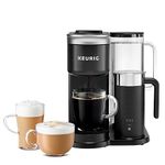 Keurig K-Café SMART With Connected Capabilities, Single Serve K-Cup Pod Coffee, Latte and Cappuccino Maker, with Milk Frother for Speciality Beverages, Black