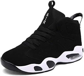 Leader Show (Tm Men's Autumn & Winter Casual Fashion Sneakers Running Breathable Athletic Cushion Sports Shoes #8056, All-black, 9.5
