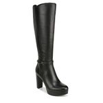 Naturalizer Women's Fenna Platform Tall Dress Boot Knee High, Black Leather, 12