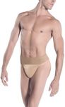 Wear Moi Men's Thong, Mens, Danc, Beige, L