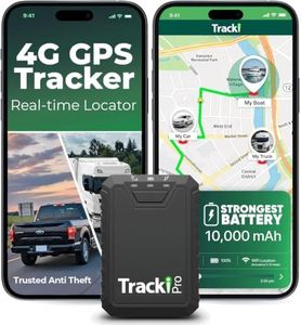 Tracki Pro GPS Tracker for Vehicles up to 12 Months Waterproof Magnetic Asset Real time Tracker 4G LTE Long Battery Life 2-12 Month, Unlimited Distance, Subscription Required, Speed Monitor, Geofence