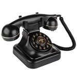 Sangyn Retro Landline Telephone Adjustable Ringer Volume Vintage Phone with Redial Function Corded Desk Old Phone for Home Office Hotel