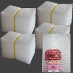 200Pcs Bubble Out Bags&Pouches, 6"x8" Clear Bubble Pouches Wrap Bag, Double Walled Bubble Cushioning Bags for Moving and Storage, Shipping and Packing Supplies for Dishes Glasses Plates