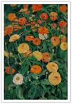 NONPAI Vintage Marigolds Canvas Wall Art Colorful Flowers Art Posters Antique Botanical Prints Painting Abstract Romance Wildflowers Wall Decor For Living Room Bedroom Farmhouse 12x16in Unframed