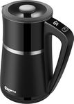 WANNYTON Electric Kettle Temperature Control 2200W, Fast Boil Kettle with LCD Display, Black Kettle Cordless Stainless Steel Electric Water Boiler BPA-Free, Auto Shut-Off and Boil Dry Protection, 1.7L