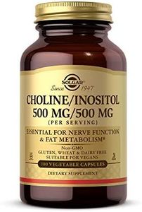 Solgar - Choline/Inositol 500 mg/500 mg Vegetable Capsules 100 Count