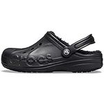 Crocs Unisex Baya Lined Clog Clog, Black, 5 UK Men/ 6 UK Women