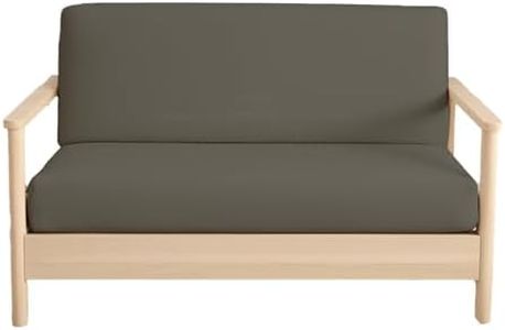 Queen Size Armless Futon Covers - 100% Egyptian Cotton Futon Slipcovers - Zippered Couch Cover Sofa Bed Protector, Sleeper Sofa Cover, Machine Washable, Dark Gray