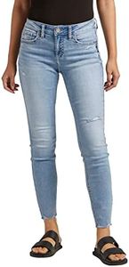 Silver Jeans Co. Jeans skinny da donna Elyse a vita media, Med Wash Ecf285, 29W / 27L