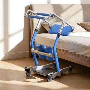 WHROLLIS Sit to Stand Lift for Elderly, Adjustable Height, Patient Transfer Stand Assist Aid, Lift Assist Devices for Seniors, Adults & Disabled