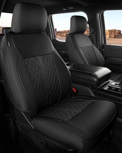 RIDEPOSH for Ford F150 Leather Seat Covers, SuperCrew XL XLT 2021-2026