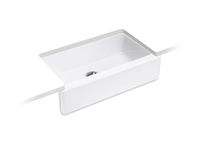 KOHLER 6546-0 Dickinson Kitchen Sink, White