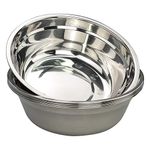 Bblina Deep Salad Bowl, Stainless Steel Mixing Bowl, Set of 6 Kitchen Bowls