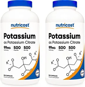 Nutricost Potassium Citrate 99mg, 500 Capsules