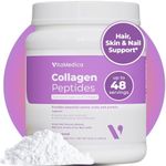 VitaMedica Collagen Peptides Powder for Women & Men - Healthy Hair, Skin, Nails, Bones and Joints - Hydrolyzed Types I & III, Grass-Fed, Pasture-Raised Protein, Zero Sugar - 48 Servings