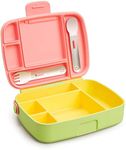 Munchkin® Lunch™ Bento Box for Kids, Includes Utensils, Yellow