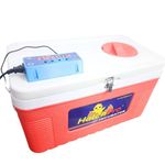 Hatchpro 75 eggs incubator fully automatic for egg hatching | with new tht20 controller and dual humidity system, aluminium egg turning tray and Dual ABS Fibre Body (2 trays)