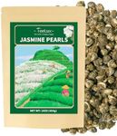 TeeLux Jasmine Pearls Green Tea, Handrolled Green Tea Loose Leaf with Delightful Aroma, Natural Jasmine Pearl Tea, 16oz