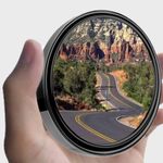 ESreake 2PCS small Blind Spot Mirror,3-inch Round HD Glass Convex Rear View Mirror,Strong Adhesive Mirror for Car, Van, SUV and Trucks (3"(75mm), Black frame)