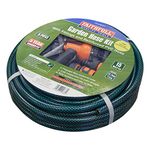 Faithfull FAIHOSE15AV 15 Metre Hose Kit with 3 Fittings and Multipattern Spray Gun