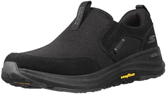 Skechers Men's Go Walk Outdoor-Athletic Slip-On Trail Hiking Shoes with Air Cooled Memory Foam, Black, 10