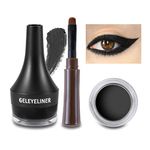 Boobeen Eyeliner Waterproof Gel Eyeliner Smudge-proof Eye Liner Gel Makeup Eye Makeup Set Long-lasting For All Day Easy to Apply