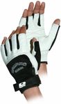 CAMARO Skintex Surf and Sailing Short Finger Glove, Black/White, Large