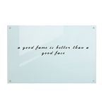 R&G Magnetic Glass Dry Erase Board,Glass White Board,47×35-inch,White eyecare Surface,Frameless,School,Office,Home