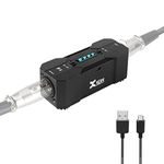 Xvive P1 12V/48V Phantom Power Supply USB Rechargeable/Low Noise for Condenser Microphones, Recording Studios, Audio Equipment