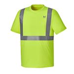 MISSION Cooling Safety Shirt- UPF 50, Cooling TECH - XX-Large, Hi Vis Yellow, XX-Large