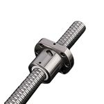 Mssoomm 16mm Ballscrew SFU1605 RM1605 Anti Backlash Linear Motion Ball Screw Length 27.56 inch / 700mm 5mm Pitch with Metal Nut (No End Processing), High Precision Part for CNC Machine