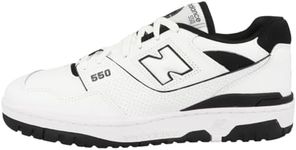 New Balance 550 Men's Sneaker, White/Black, 11.5