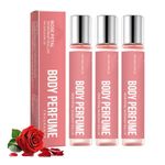 Pheromone Perfume for Women, Rose Body Perfume Roll-On Perfume, Pheromone Perfume Women, Pheromone Perfume Women, Refreshing Roll-On Perfume, Lasting Vitality, Perfume Women Portable Fragrance (3PC)