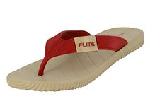 Flite Women Beige Maroon Slippers-7 UK (40 2/3 EU) (FL0366L_BGMR0007)