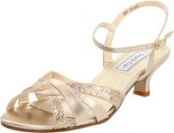 Touch Ups Women's Jane Ankle-Strap Sandal,Champagne Glitter,8 W US, Champagne Glitter, 8 Wide