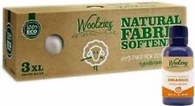 Wool Dryer Balls Three Pack and Essential Oil Combo by Woolzies, Orange