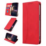 KANVOOS Wallet Case for Huawei P30 with Card Holder, PU Leather Cover Magnetic Shockproof TPU Bumper Flip Folio Case for Huawei P30 (Red)