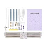 Knitting Machine, LK150 6.5mm Mid Gauge 150 Stitches Plastic Domestic Knitting Machine with Accessories for Women Home