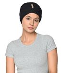 The Headscarves Women's Bamboo Viscose Iris Cap Free Size (HS122_Black)