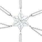 U7 Best Friend Necklaces for 6 Stai