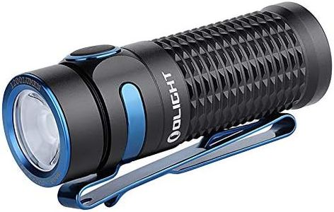 OLIGHT Baton3 Rechargeable Flashlight 1200 Lumens LED Flashlight, Charging with Magnetic Charging Cable, Variable-Output Side-Switch EDC Flashlight for Outdoors Camping Hiking (Black)