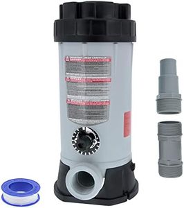 U.S. Pool Supply Professional in-Line Pool Automatic Chlorine Feeder, CL-220-9 lb Chemical Capacity, Compatible with Hayward Off-Line Chlorinator - Above Ground Swimming Pools, Easy Installation