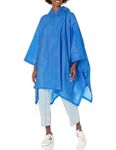 Totes Unisex Rain Poncho, Royal, One Size