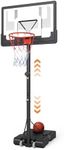 Gorise Basketball Hoop Outdoor, Adjustable Height, Swimming Pool Portable Basketball Hoop & Goals for Adults – Medium[4.8-7ft]