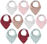 Muslin Baby Bibs for Boys Girls,Baby Bibs for Teething and Drooling,Baby Drool Muslin Bibs,Newborn Bibs for Baby Boy Girl