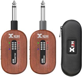 Xvive A58 Wireless Guitar System with 5.8GHz Transmitter and Receiver (Mahogany)