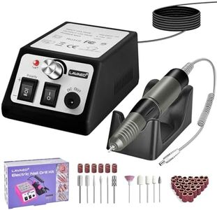 LAVAED Professional Nail Drill 35000RMP Electric Nail File Nail Filer Electric E Filer for Nails, Nails Drill Kit with Nail Drill Bits and Sanding Bands and for Acrylic Nail Gel Nail Manicure Pedicure