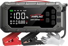Jump Starter Power Pack with Air Compressor, ANFLAG 7000A 160PSI Car Battery Booster Jump Starter(All Gas/14L Diesel/Hybrid), 12V Portable Car Starter Power Bank with Jump Leads, Gloves, Lights